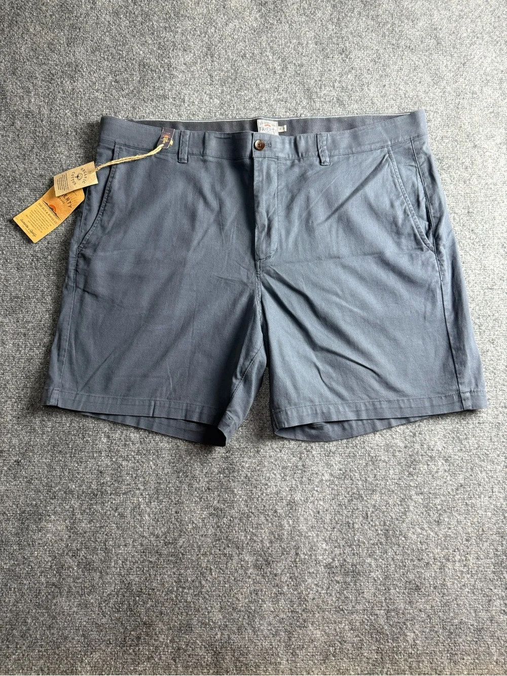 Faherty Men's Size 40 Organic Cotton Blend elastic waistband Casual Shorts Nwt